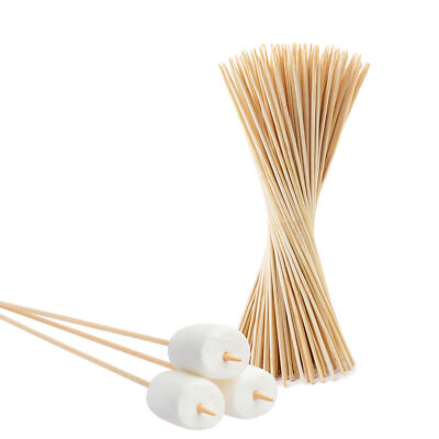 100 Lagerfeuerspieße Stöcke Grillspieße 90cm Bambus Marshmallow Spieße Holz XXL
