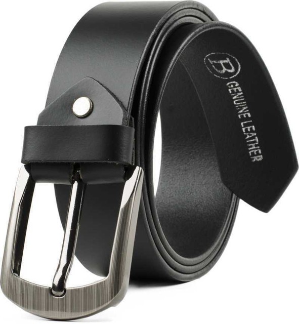 mens black leather belts uk