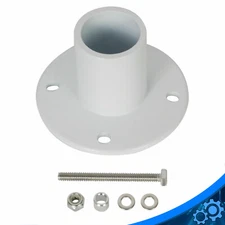 For Inground Swimming Pool Slide Aluminum Silde Deck Flanges w/ Flange Bolts