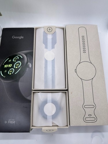 Google Pixel Watch 3 (45mm) - Wifi - matowa czarna aluminiowa obudowa - opaska obsydianowa - Zdjęcie 3 z 4