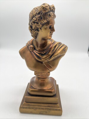 Vintage Artemis Greek Bust, Ancient Greek Bust Apollo Greek Gods, Mythology 12 