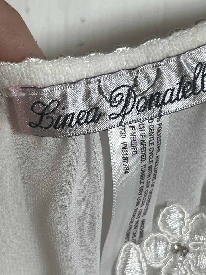 Lencería Linea Donatella Cuentas Satén Sedoso Boda Fairycore Delicada Coqueta S Foto 4 de 4