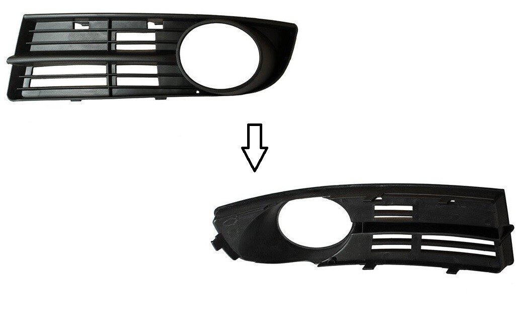 Grille pare-chocs VW Touran gauche pour réparer un bouclier cassé 2003-2006
