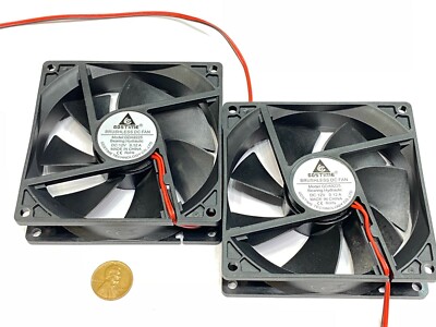 2 Pieces GDSTIME 92mm 25mm DC 12V 2P 9225S PC Computer Cooling Case Fan G15