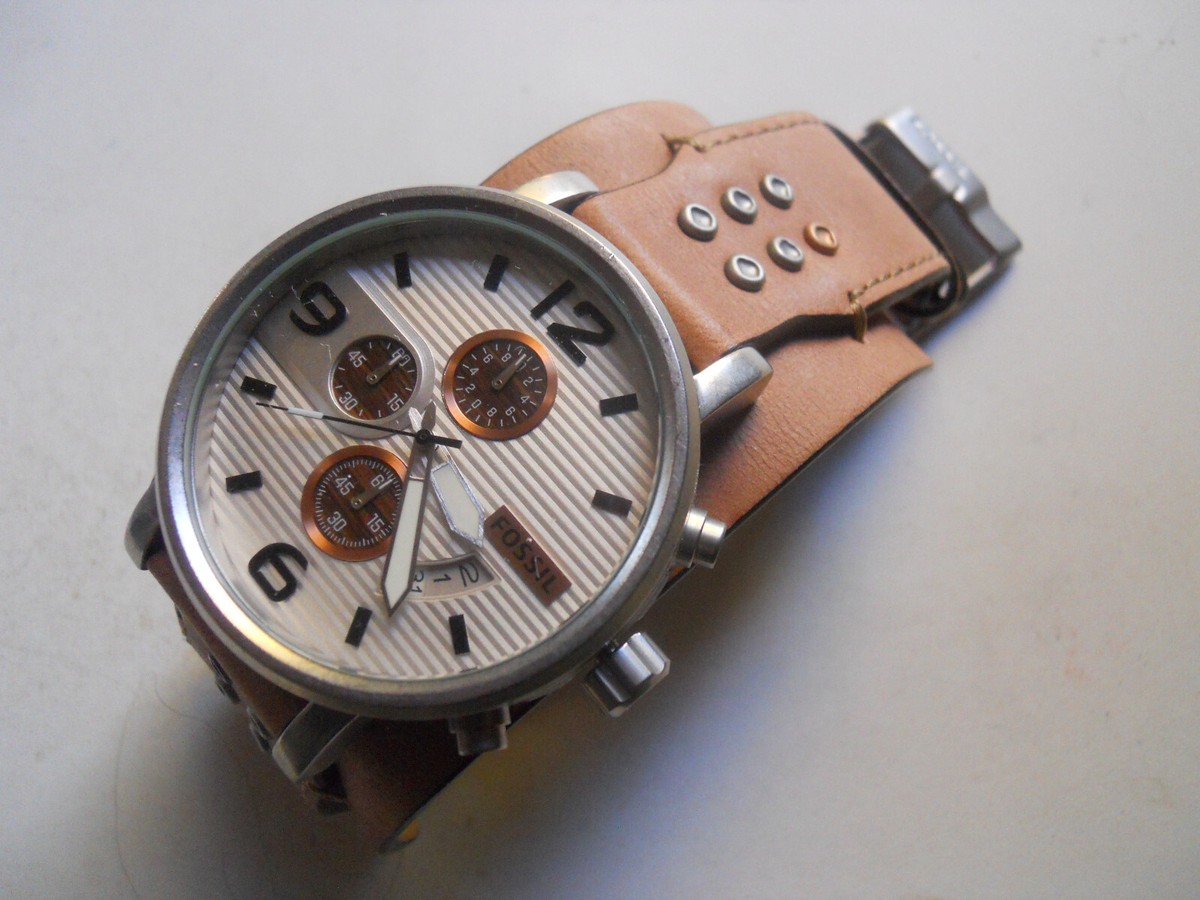 FOSSIL フォッシル　腕時計　JR-1149 Fossil Men Chronograph Brown Leather Quartz Battery & Analog