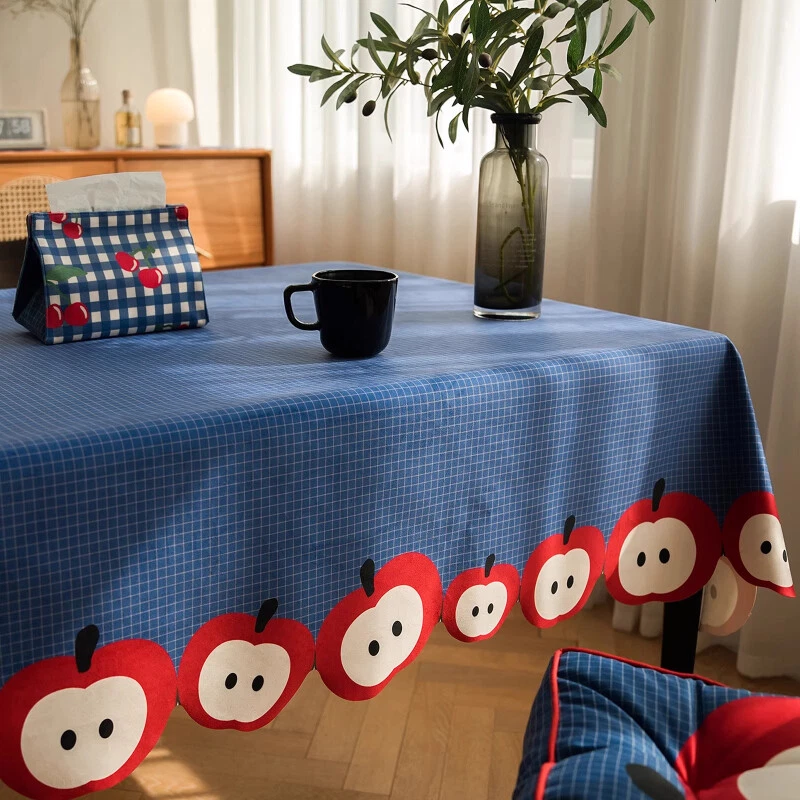 1xKitchen Inregular Tablecloth Checked Table Cover Cloth Dinning Room Tablecloth - Image 3 of 4