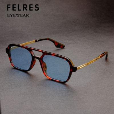 Classic Double Bridge Pilot Sunglasses For Men Women Retro