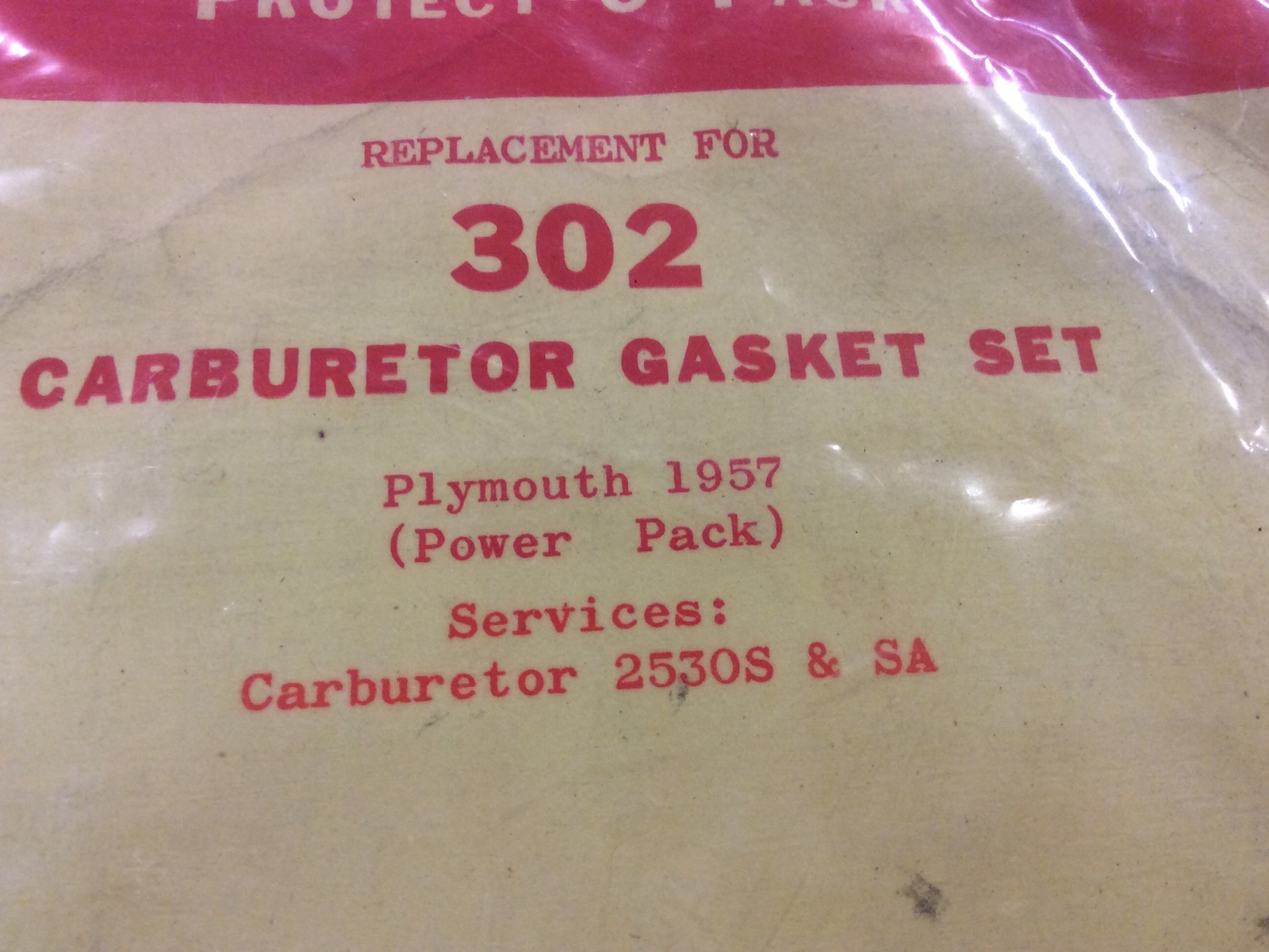 1957 Plymouth Carburetor Gasket Set Power Pack Carter WCFB. MoPar eBay