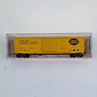 Micro-Trains 02500950 N Scale 50' Rib Side Box Car -Lake Erie Franklin & Clarion
