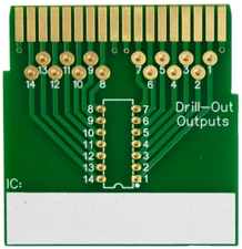 Test Reference IC Card (14-Pin) for HP 10529A Logic Comparator