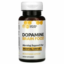 Natural Stacks Dopamine Vitamin Mental Drive Capsules - 60 Count