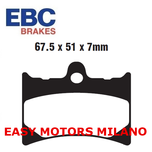 FA126 EBC Paire Plaquette de Frein Arrière KTM MX - 125 Cc 1987 - Photo 1/1