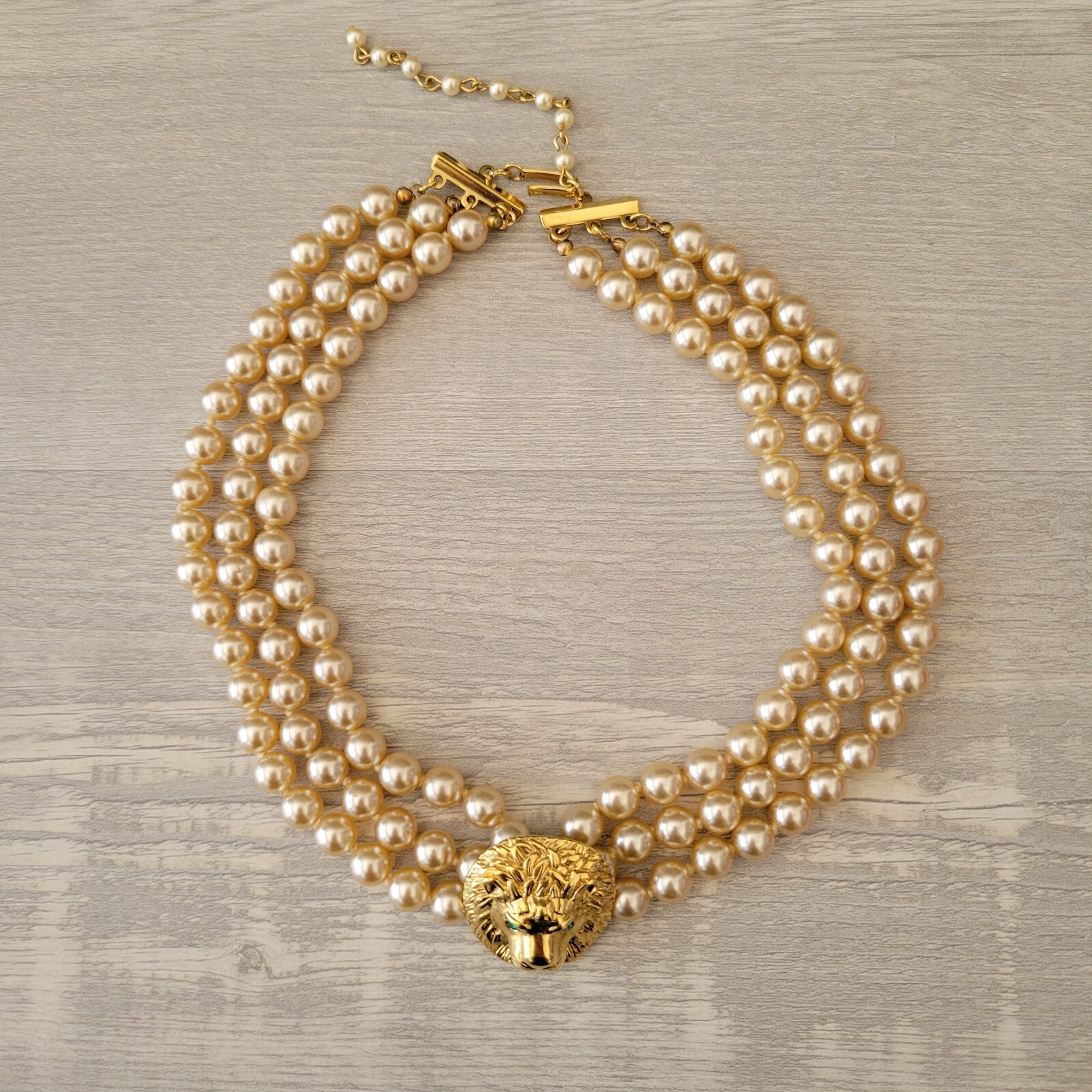 Vintage Kenneth Jay Lane KJL Triple Strand Neckla… - image 6