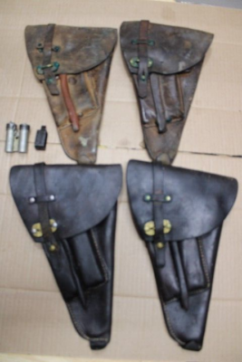 4 WW2 Military Issue Swedish Husqvarna Lahti Pistol Leather