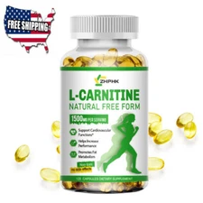 Acetyl L-Carnitine (ALCAR) 1500mg 120 Veg Capsules Cellular Energy Fatigue Focus