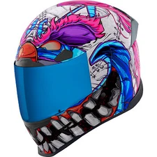 NEW! ICON AIRFRAME PRO KRAZY KLOWN 2 MOTORCYCLE HELMET **GLOW IN THE DARK**