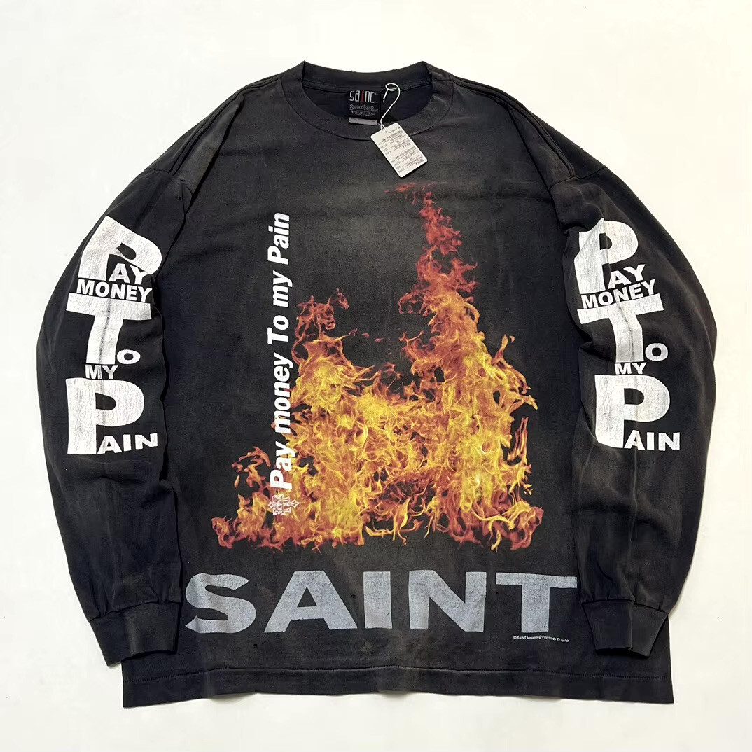 pay money to my pain  Tシャツ　Lsize Pay money To my Pain × SAINT Mxxxxxx SR TO SS Short sleeve T