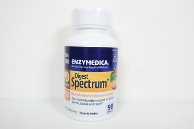 Enzymedica Digest Spectrum 90 Capsules Casein-Free, Dairy-Free, Egg-Free