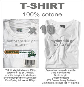 maglietta bianca cotone