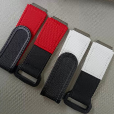 Red / White Hybrid Strap Band Fits Richard Mille RM 67-01 / 02 S M L Size