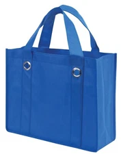 Reusable Zippered Grocery Bag Non-Woven Eco Friendly Shopping Gift Tote 13x11x5