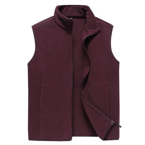 Unisex Thermal Polar Fleece Vest BodyWarmer Zippered Pockets Warm Outdoor/Casual - Picture 12 of 30