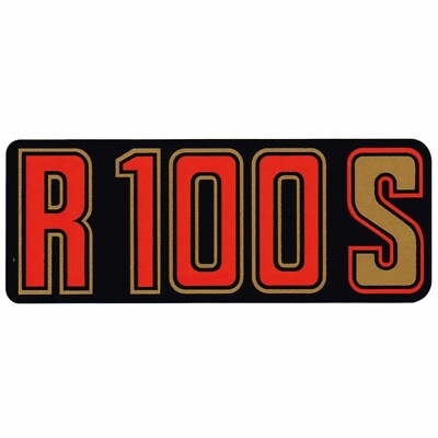 1100 R Emblem Aufkleber für BMW R 100 / R100 / 100/S Emblem rot - gold für ...