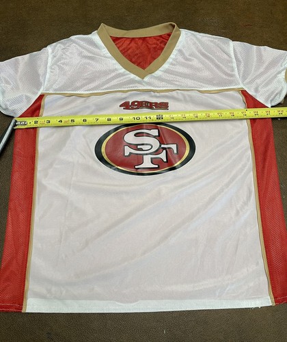 San Francisco 49ers Flag Football Jersey Shirt Women Medium Red White Reversible - Bild 5 von 11
