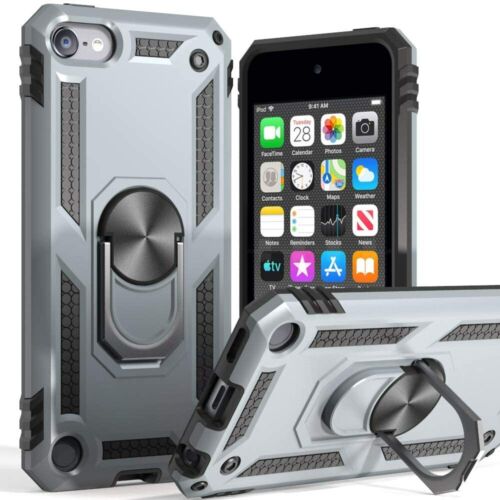 For iPod Touch 5th 6th & 7th Gen -Hard Hybrid Magnetic Ring Kickstand Armor Case - Picture 35 of 42