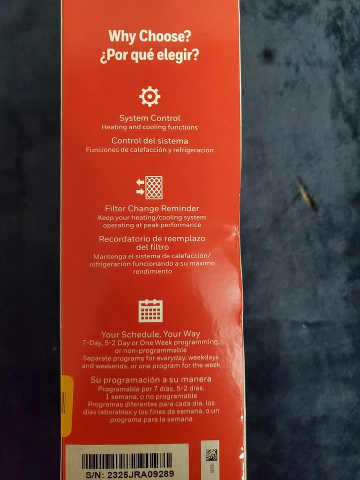 Honeywell T5 7-Day Programmable Thermostat (RTH7560E1001) - Image 3 of 3