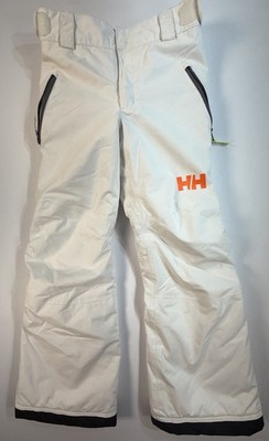 Helly Hansen Ski Snow Pants Youth 140 10 White Waterproof Winter HH
