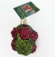 NOS Retired Old World Christmas Raspberries Glass Ornament OWC 2008