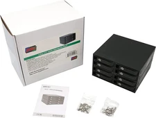 ⭐ Syba 8 Bay 2.5" SATA HDD SDD Mobile Rack MiniSAS Interface for 5.25" Bay 15mm