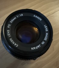 Canon Lens FD 50mm 1:1.8 f/1.8 SC for Canon 35mm film camera