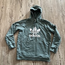 Adidas Women's Medium Olive Green Hoodie Sweatshirt With Pockets