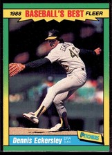 1988 Fleer Baseball's Best Sluggers vs Pitchers Box Set Dennis Eckersley #13 HOF