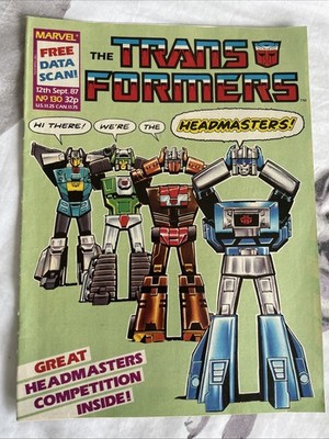 Transformers By Marvel Comics Uk Issue No 130 September 1987 With Headmasters