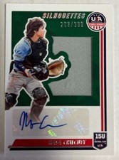 2022 Panini Stars and Stripes USA Baseball Silhouettes Jersey/Bat Pick From List