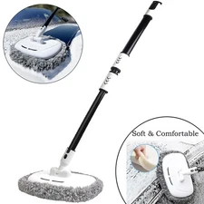 Microfiber Car Wash Brush Cleaning Mop Auto Truck 47" Long Handle Extension NEW