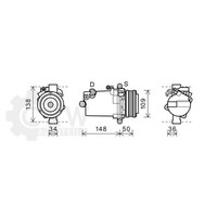 Ava Quality Cooling Kompressor Klimaanlage Passend FüR Bmw 3Er E46