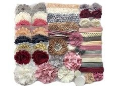 Baby Shower Headband Kit - Makes Over 30 Headbands, DIY Activity, Includes 5/...