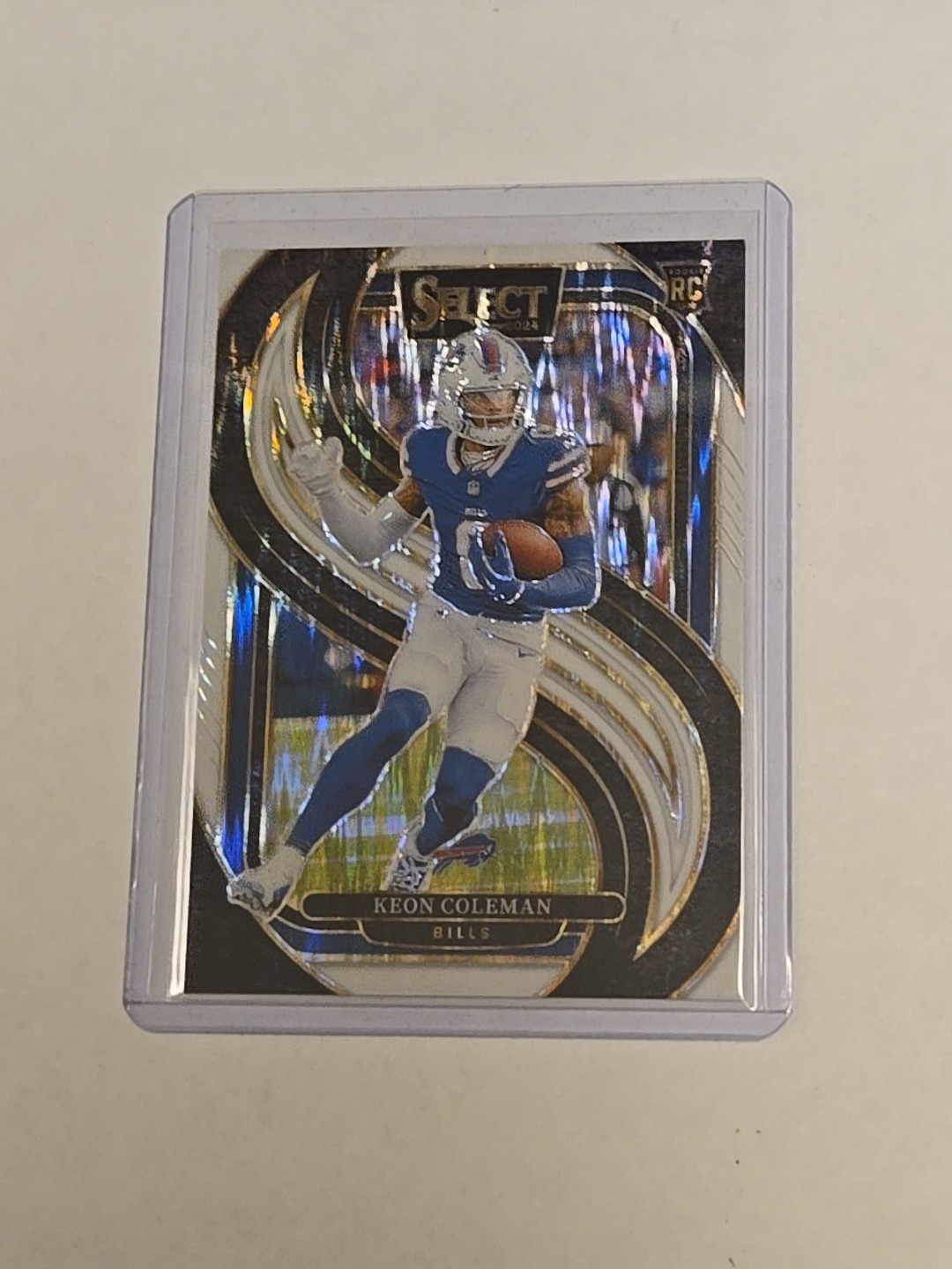 2024 Panini Select Keon Coleman Rookie White Shock Premier Level /199 #153 RC