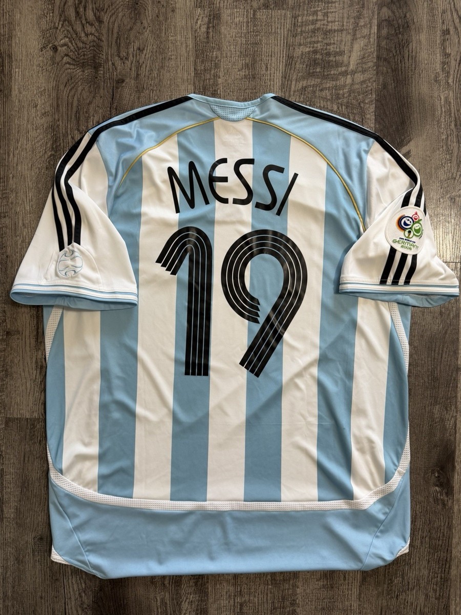 Leo Messi Argentina Adidas 2006 Jersey World Cup Size XL 739802 | eBay