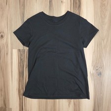 6397 Shirt Womens Medium Black Short Sleeve Casual Cotton