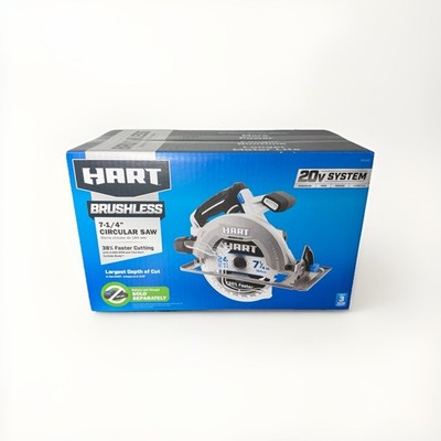 HART HPCS25 20-Volt Brushless 7-1/4 Inch Circular Saw (Battery Not Included)