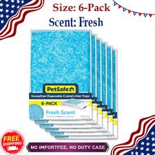 PetSafe ScoopFree Blue Crystal Cat Litter Tray Refills 6 Pack Disposable Litter