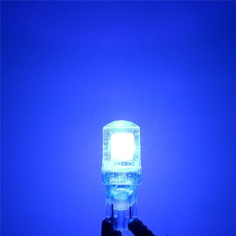 4PCS Blue T10 Car Wedge Light Bulb Lamp 5050 5SMD LED License Plate Light 12V - Image 4 of 4