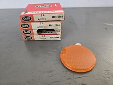 Vintage NOS Lot Of 4 Grote SAE-A-69 3 1/8 " Amber Reflector Made in USA