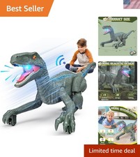Remote Control Dinosaur for Kids 3-5 - Realistic 3D Eyes, Sounds Rechargeable