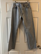Vintage Levi’s 501 Distressed Blue Jeans Made In USA 30x32 (28x31) Button Fly